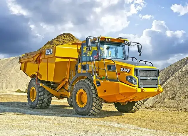 B30E 4×4 Articulated Dump Truck carrying load