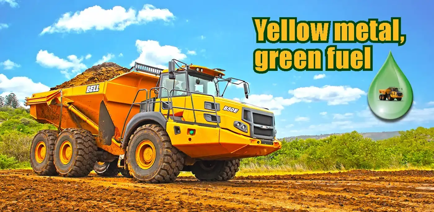 Bell E-series ADTs ready to run on HVO fuel