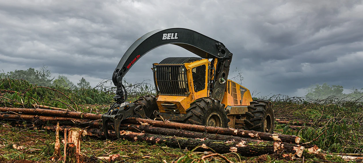 Skogger with felling head provides an ideal solution for Umvuni Solutions